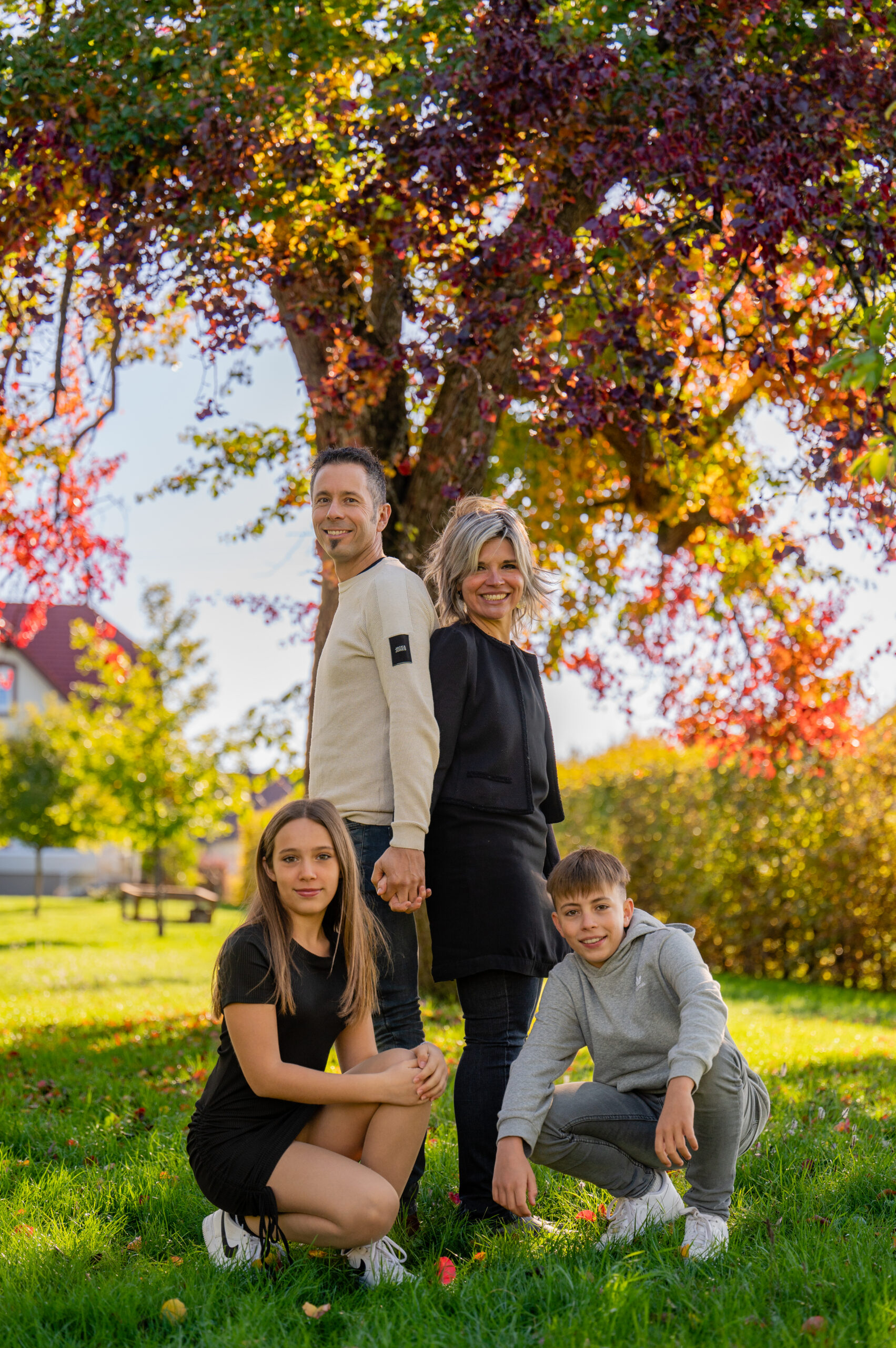 photo famille nombreuse grand est alsace lorraine photographe professionnelle naturelle extérieur originale